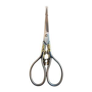 Embroidery & Sewing Scissors With Ornate Gold Detailing Stainless Steel Blade
